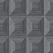 Seabrook Designs Squared Away Geometric Cove Gray Wallpaper