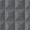 Seabrook Designs Squared Away Geometric Cove Gray Wallpaper - Image 1