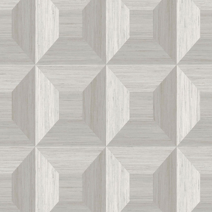 Seabrook Designs Squared Away Geometric Birch Wallpaper image 1 of 2
