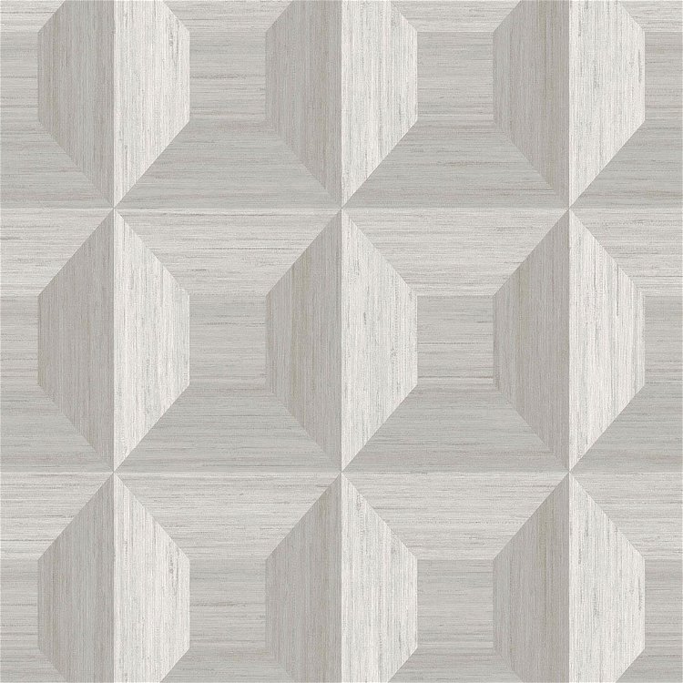 Seabrook Designs Squared Away Geometric Birch Wallpaper