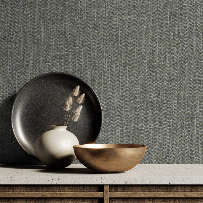 DuPont™ Tedlar® Tweed Salt &amp; Pepper Wallpaper image 2 of 3