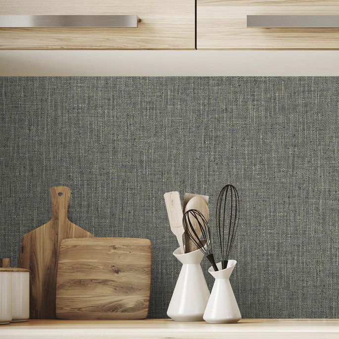 DuPont™ Tedlar® Tweed Salt &amp; Pepper Wallpaper image 3 of 3
