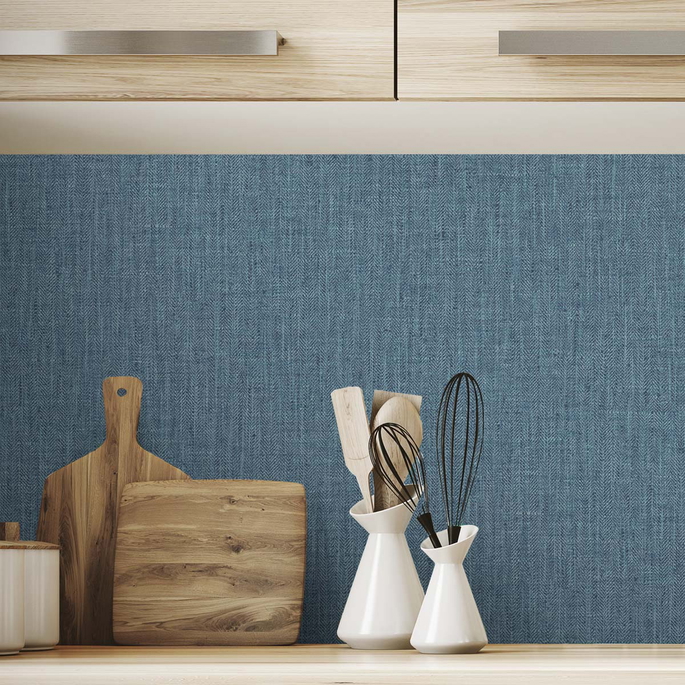 DuPont™ Tedlar® Tweed Washed Blue Wallpaper image 3 of 3
