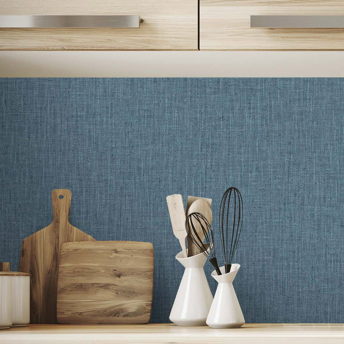 DuPont™ Tedlar® Tweed Washed Blue Wallpaper image 3 of 3