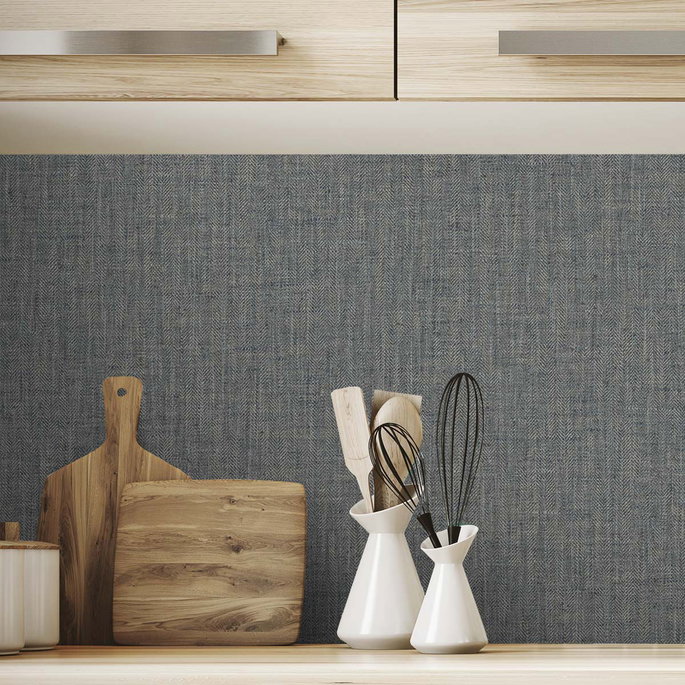 DuPont™ Tedlar® Tweed Flint &amp; Ivory Wallpaper image 3 of 3