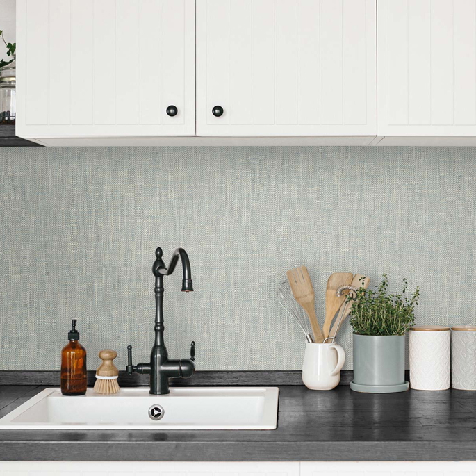 DuPont™ Tedlar® Tweed Blue Heron Wallpaper image 2 of 2