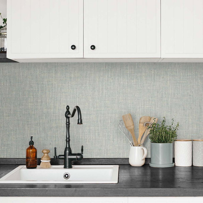 DuPont™ Tedlar® Tweed Blue Heron Wallpaper image 2 of 2