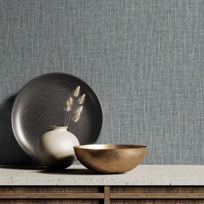 DuPont™ Tedlar® Tweed Storm Wallpaper image 2 of 3