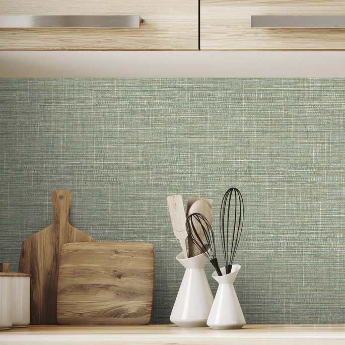 DuPont™ Tedlar® Grasmere Weave Olive Wallpaper image 2 of 2