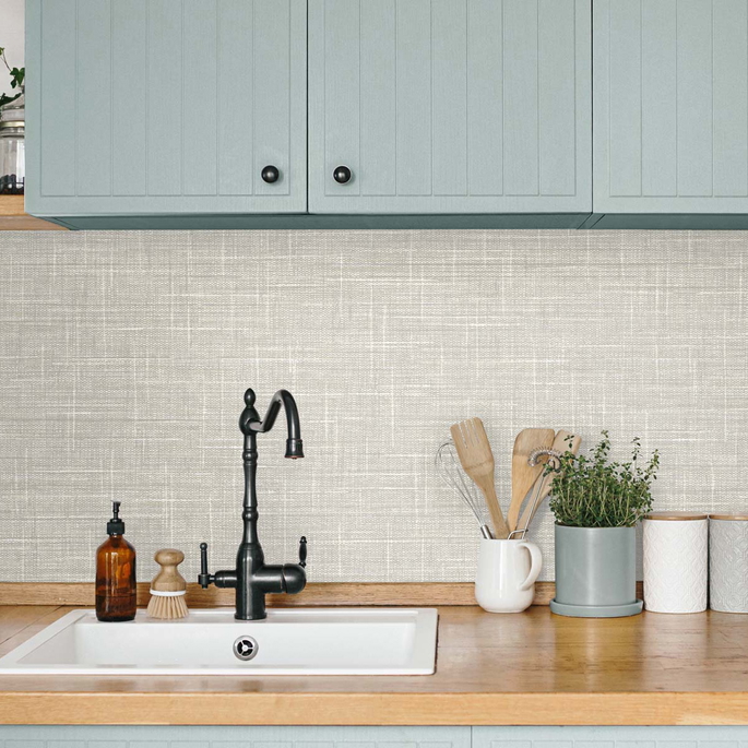 DuPont™ Tedlar® Grasmere Weave Weathered Oak Wallpaper image 2 of 2