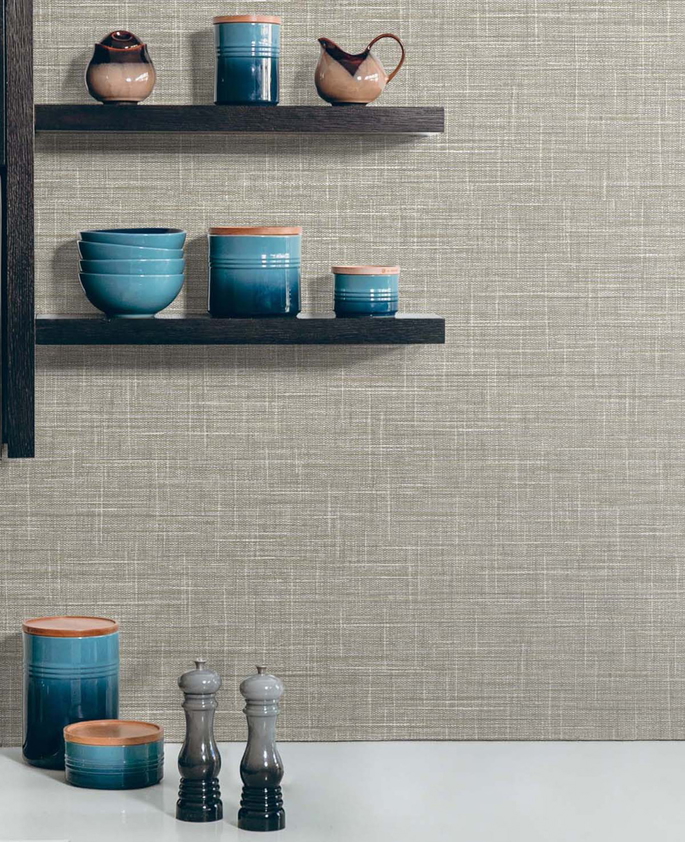 DuPont™ Tedlar® Grasmere Weave Cinnamon Wallpaper image 2 of 2
