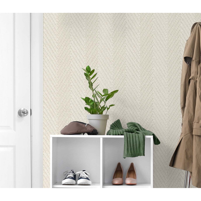 DuPont™ Tedlar® Throw Knit Almond Cream Wallpaper image 2 of 2