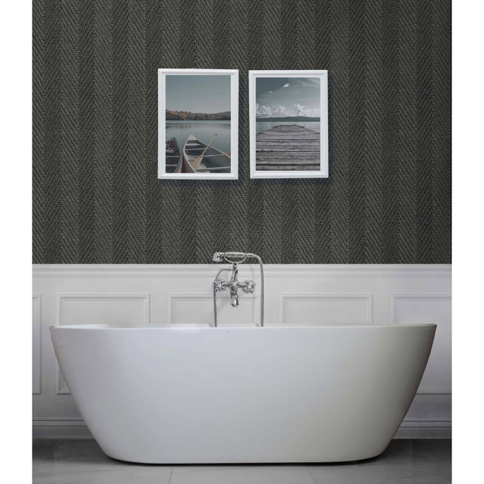 DuPont™ Tedlar® Throw Knit Faded Onyx Wallpaper image 2 of 3