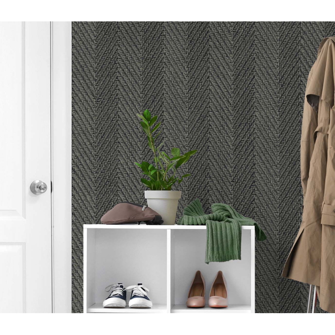 DuPont™ Tedlar® Throw Knit Faded Onyx Wallpaper image 3 of 3