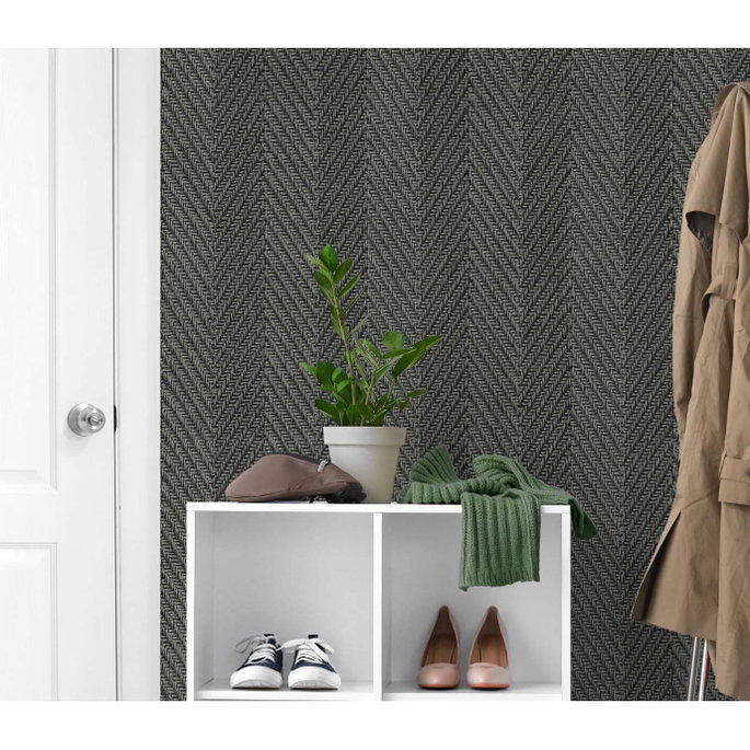 DuPont™ Tedlar® Throw Knit Faded Onyx Wallpaper image 3 of 3