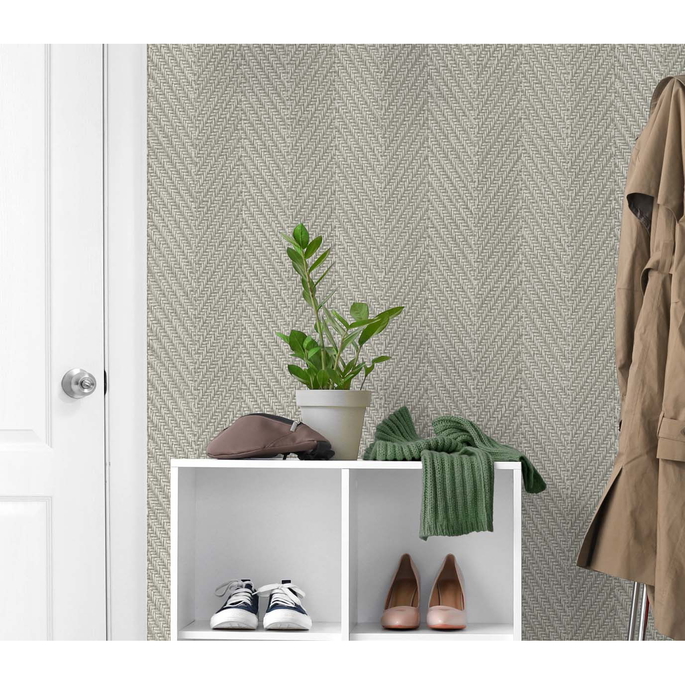 DuPont™ Tedlar® Throw Knit Cafe Au Lait Wallpaper image 2 of 2