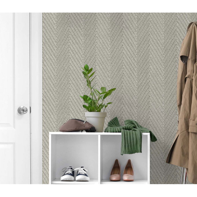 DuPont™ Tedlar® Throw Knit Cafe Au Lait Wallpaper image 2 of 2