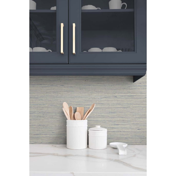DuPont™ Tedlar® Edmond Faux Sisal Birch Wallpaper image 3 of 3