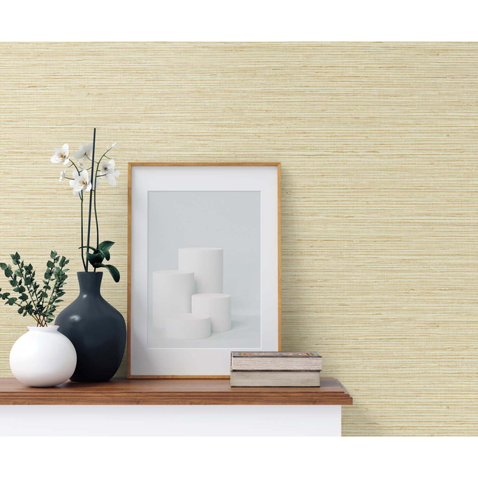 DuPont™ Tedlar® Edmond Faux Sisal Sunkissed Wallpaper image 2 of 2