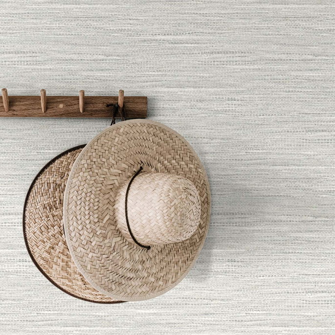 DuPont™ Tedlar® Braided Faux Jute Smokey Pearl Wallpaper image 2 of 3