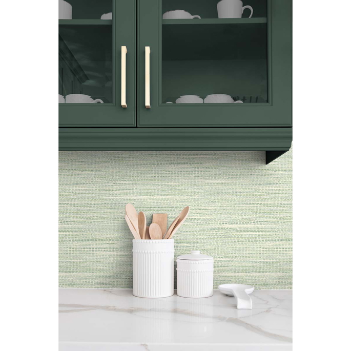 DuPont™ Tedlar® Braided Faux Jute Airy Forest Wallpaper image 3 of 3