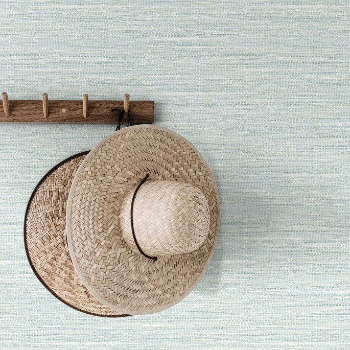 DuPont™ Tedlar® Braided Faux Jute Seaglass Wallpaper image 2 of 3