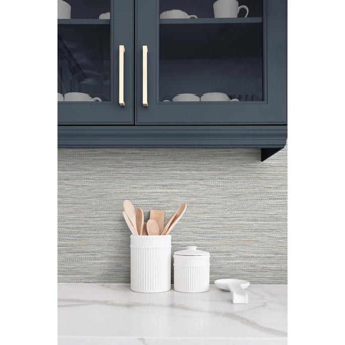 DuPont™ Tedlar® Braided Faux Jute Walnut Wallpaper image 3 of 3