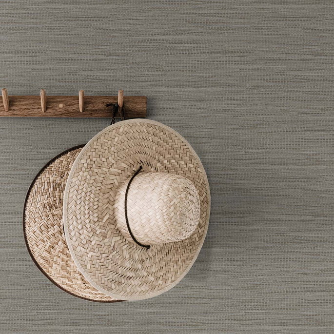 DuPont™ Tedlar® Braided Faux Jute Coffee Wallpaper image 2 of 3