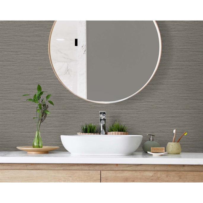 DuPont™ Tedlar® Braided Faux Jute Coffee Wallpaper image 3 of 3