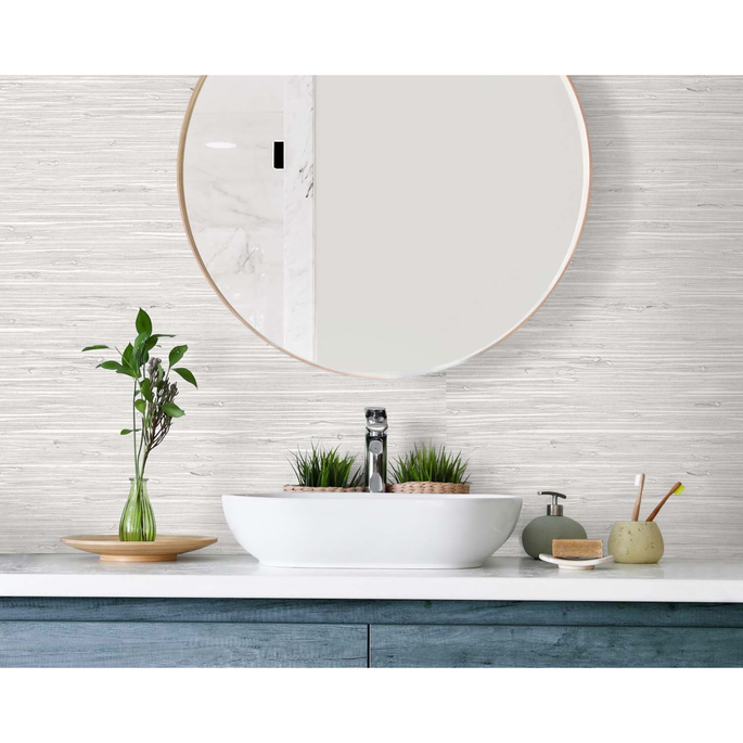 DuPont™ Tedlar® Marion Faux Arrowroot Pumice Wallpaper image 2 of 2