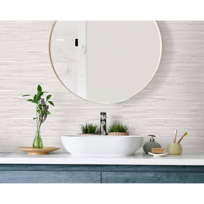 DuPont™ Tedlar® Marion Faux Arrowroot Pumice Wallpaper image 2 of 2