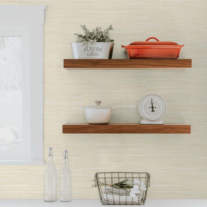 DuPont™ Tedlar® Marion Faux Arrowroot Sunny Dune Wallpaper image 2 of 3