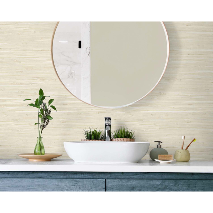 DuPont™ Tedlar® Marion Faux Arrowroot Rolled Oats Wallpaper image 2 of 2