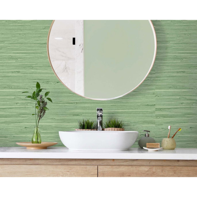 DuPont™ Tedlar® Marion Faux Arrowroot Spring Forest Wallpaper image 2 of 2