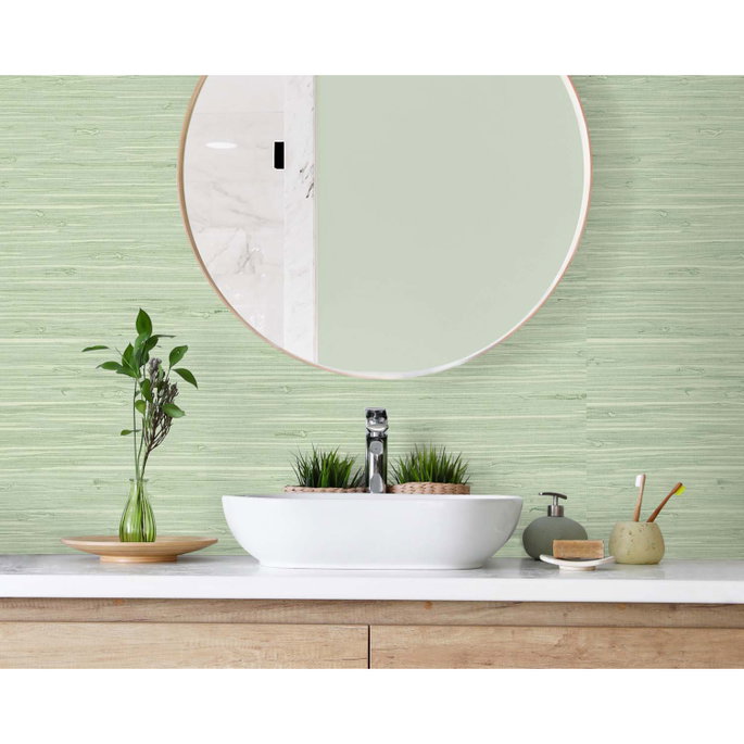 DuPont™ Tedlar® Marion Faux Arrowroot Frosted Grass Wallpaper image 2 of 2