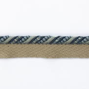 Lee Jofa Perandor Small Cord With Flange Blue Lip Cord Trim