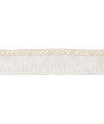 Lee Jofa Just A Peek White Lip Cord Trim