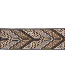 Lee Jofa Zuqualla Tape Grey/Camel Band Trim