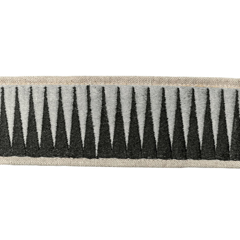 Lee Jofa Bravado Tape Ebony Graphite Band Trim