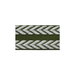 Lee Jofa Chevron Braid Olive Green & Flax Band Trim