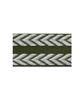 Lee Jofa Chevron Braid Olive Green & Flax Band Trim