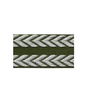Lee Jofa Chevron Braid Olive Green & Flax Band Trim