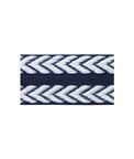 Lee Jofa Chevron Braid Navy & White Band Trim