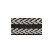 Lee Jofa Chevron Braid Brown & Flax Band Trim
