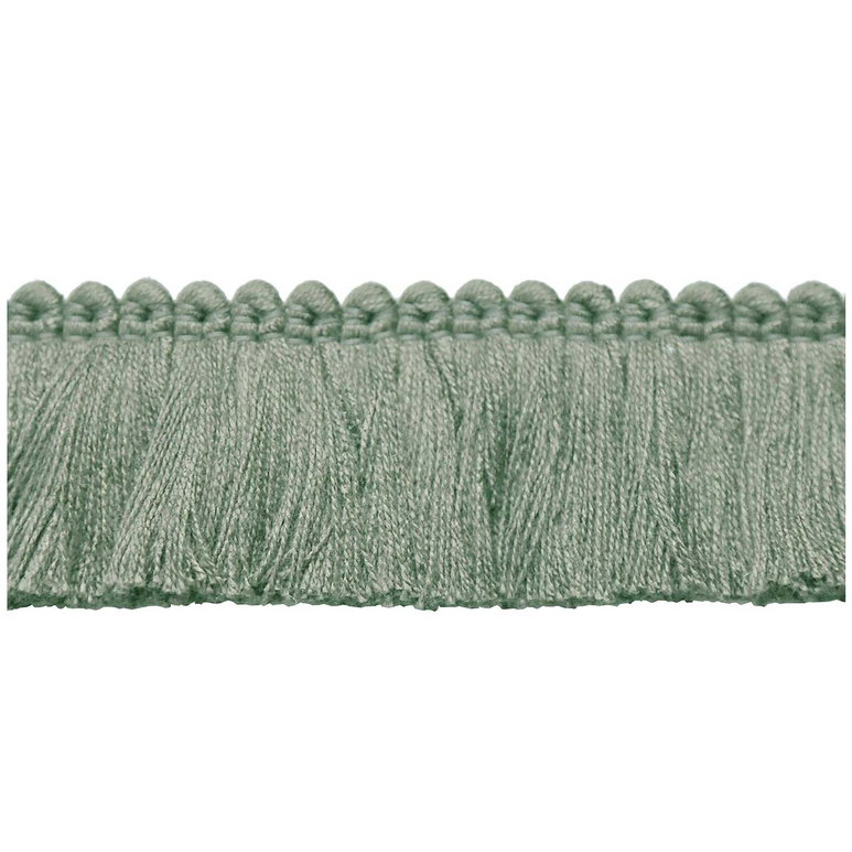 Lee Jofa Cut Ruch Celadon Brush Fringe Trim