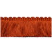 Lee Jofa Cut Ruch Orange Brush Fringe Trim