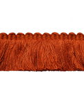 Lee Jofa Cut Ruch Orange Brush Fringe Trim
