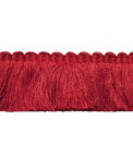 Lee Jofa Cut Ruch Crimson Brush Fringe Trim