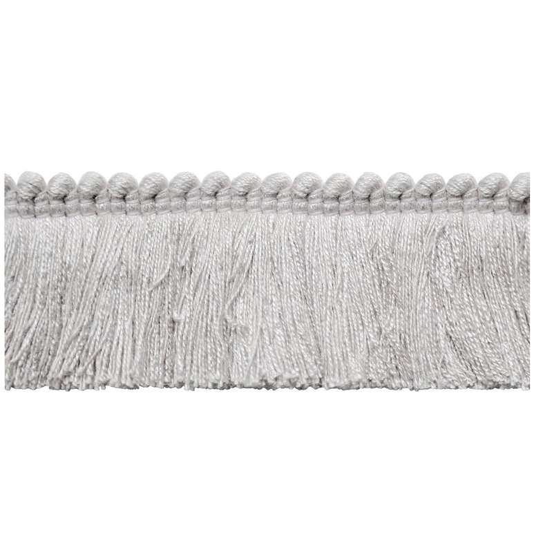 Lee Jofa Cut Ruch White Brush Fringe Trim