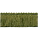 Lee Jofa Cut Ruch Olive Green Brush Fringe Trim